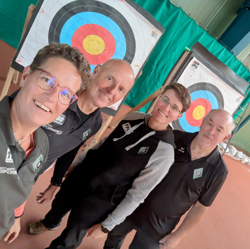 Das Team des BSV Ulm beim Performance Shop in Neu-Ulm: Diana, Karl, Theresa und Uli