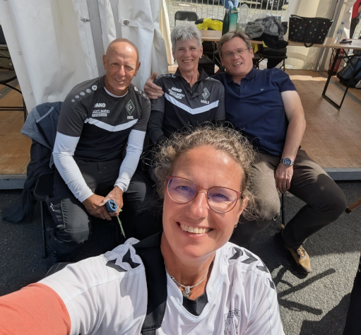 Die Teilnehmer des BSV Ulm auf den Finals: Karl Gerth-Wassermann, Gisela Uhrner, Diana Wiesner