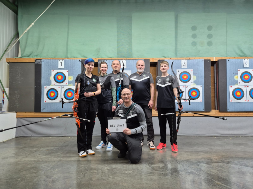 Mannschaft des BSV Ulm auf der Landsliga Recurve, 3. Platz