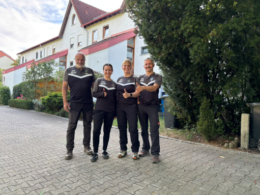 Mannschaft des BSV Ulm beim WSV-Pokal: Werner, Alexandra, Ulrike und Wladislaw